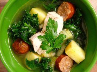 Spicy Halibut Stew With Chorizo and Kale